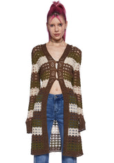 Striped Stunner Crochet Cardigan