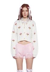 Lucky Charm Mushroom Cardigan