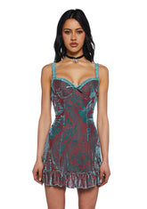 I’m Baby Mini Slip Dress - Brown