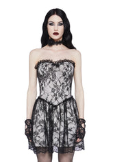 Take Caution Lace Mini Dress