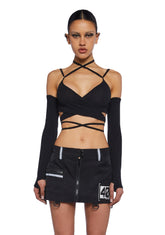 Synth Sanctuary Wrap Top