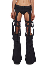 Charged Strappy Flared Leg Chaps