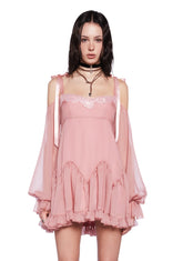 Whirlwind Radiance Mini Dress - Pink