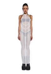 Charged Mesh Maxi Dress