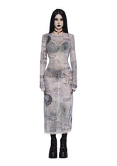 Simple Tricks Mesh Maxi Dress