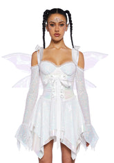 Cyber Fairy Costume Set - White