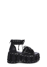 Rude Awakening Platform Sandals - Black