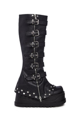 Stomp-223 Platform Knee High Boots