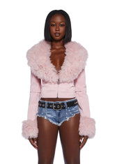Covet Moto Jacket - Pink