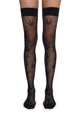 Leaf Lover Thigh High Tights
