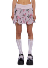 Falling For You Mini Skort - Pink