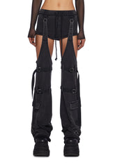 Downbeat Micro Shorts With Removable Chaps