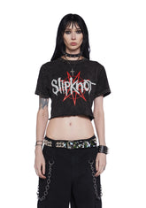 Headbanging Graphic Crop Top