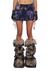 Racy Thoughts Pleated Skirt - Tie Dye