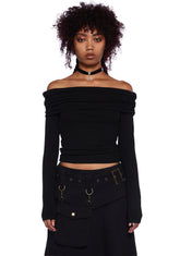 Rustic Soul Long Sleeve Top - Black