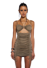 Chamber Ruched Mini Dress