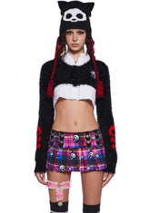 Kit Fuzzy Cropped Cardigan