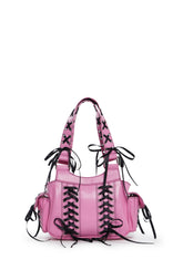 Twisted Scene Shoulder Bag - Pink