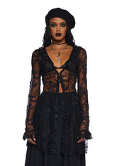 Seance Afterparty Sheer Cardigan