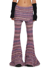 Total Romance Cable Knit Flared Pants With Skirt