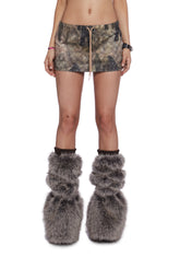 Stalk Corduroy Mini Skirt