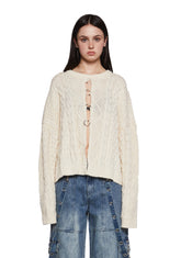 Dimension Split Front Sweater