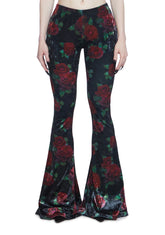 Thorned Morte Velvet Flare Pants