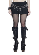 End Of Days Chain Belt Mini Skirt