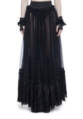 Dance With Death Maxi Skirt