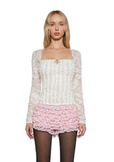 Courting Hearts Long Sleeve Top