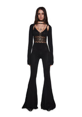 Sudden Silence Jumpsuit And Shrug Set