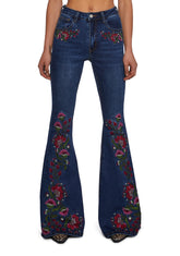 Woven Dreams Embroidered Jeans