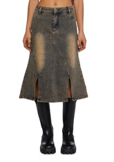 Stand On Business Midi Skirt