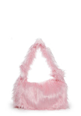 Case Of The Grumpies Fuzzy XXL Messenger Bag - Pink