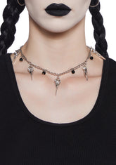 Sinister Skull Statement Necklace
