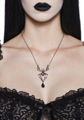 Spider’s Embrace Charm Necklace