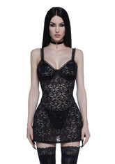 Aurora Dreams Lace Slip Dress