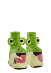 Total Wildlife Platform Booties - Green