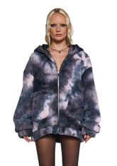 Angel For Hire Hooded Sherpa Jacket - Multi