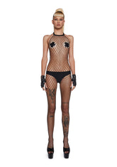 Hidden Secret Body Stocking - Black