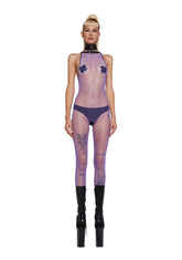 Electric Allure Fishnet Bodysuit