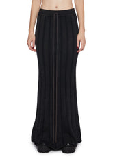 Warp Knit Maxi Skirt