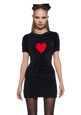 Heart Light Fuzzy Dress