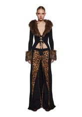 Like A Boss Faux Fur Duster