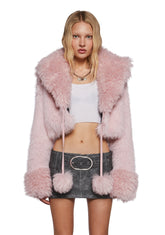 Clare Faux Fur Cropped Jacket
