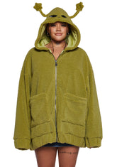 In Your Orbit Hooded Sherpa Jacket