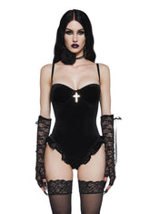 Oblivion’s Kiss Velvet Bodysuit