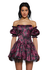 Holding Court Corset Dress - Black