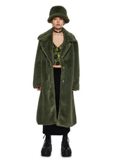 Virtual Insanity Faux Fur Coat And Hat