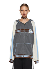 Days Move Fast Oversized Hoodie